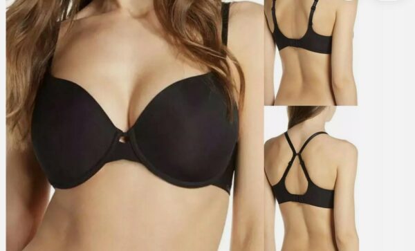 BIUSTONOSZ CHANTELLE  CZARNY USZTYWNIANY 80D