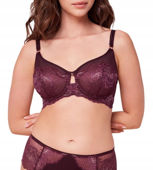 TRIUMPH WILD PEONY FLORALE W01 biustonosz miękki z fiszbinami 70C