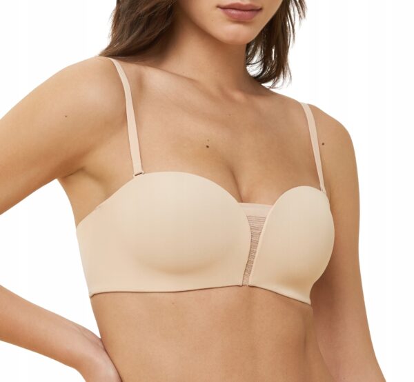 Triumph biustonosz bardotka, balkonetka beżowy DP EX rozmiar L