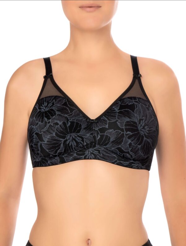 Felina biustonosz miękki czarny 203288 Vision Bloom 100A