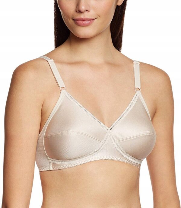 Biustonosz miękki bez fiszbin beżowy cielisty Triumph Elastiform N 90B