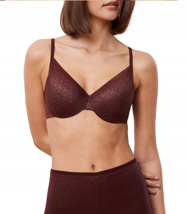 Triumph Signature Sheer WHP EX biustonosz usztywniany brązowy Triumph Signature Sheer WHP EX 80C