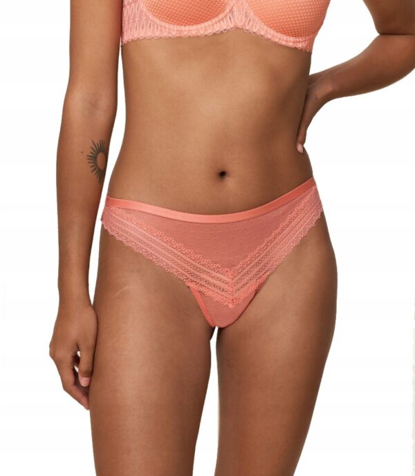 TRIUMPH TEMPTING TULLE_01 STRING stringi damskie koronkowe XS