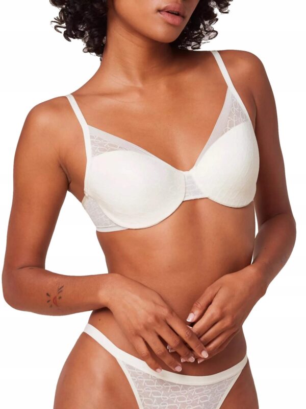 Triumph Signature Sheer WHP EX biustonosz usztywniany biały rozmiar 80E