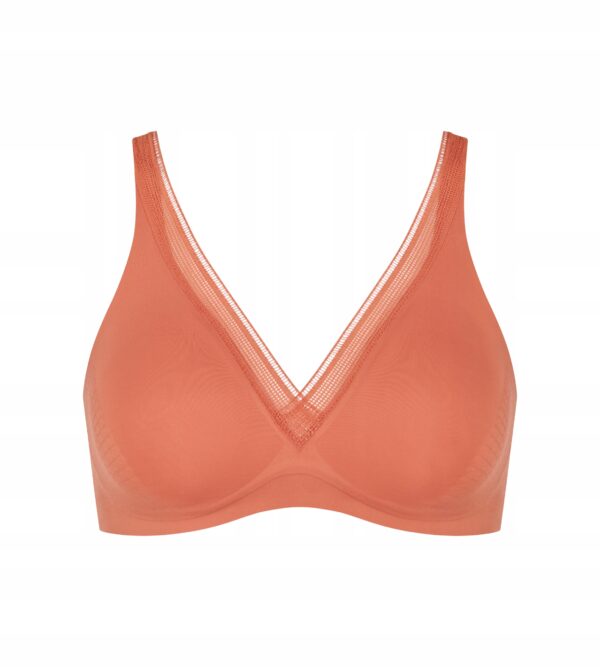 Sloggi Body Adapt Twist T-SHIRT BRA biustonosz miękki pomarańczowy r. S/M