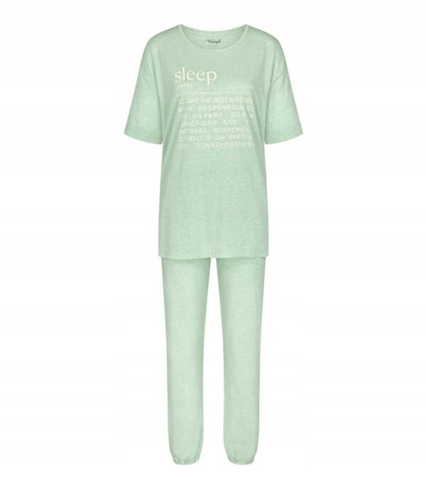 Triumph piżama damska bawełna PK SSL 10 CO/MD zielony rozmiar 44