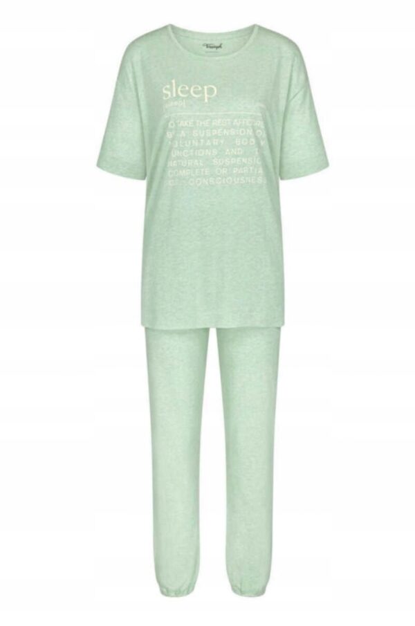 Triumph Sets PK SSL 10 CO/MD piżama damska bawełna zielony rozmiar 40