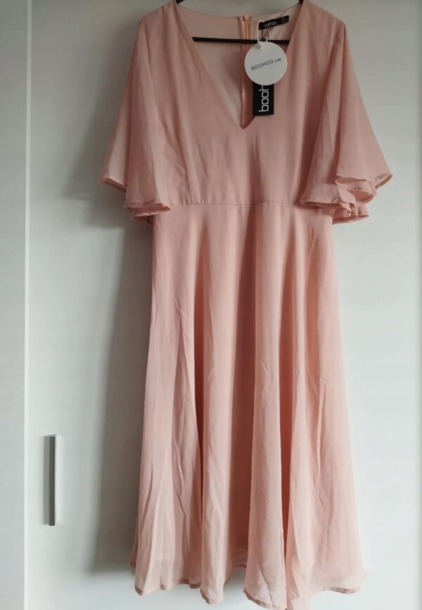 Boohoo sukienka damska różowa, rozmiar 38