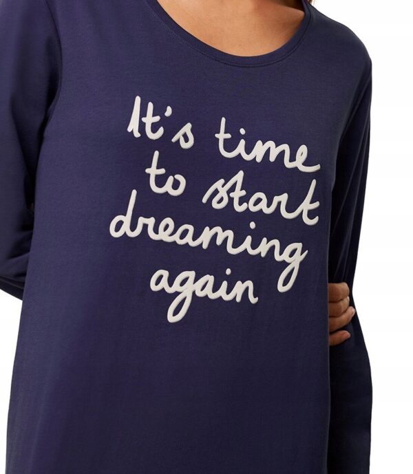 Triumph koszula nocna damska NDK 03 długi rękaw do połowy uda rozmiar XXL