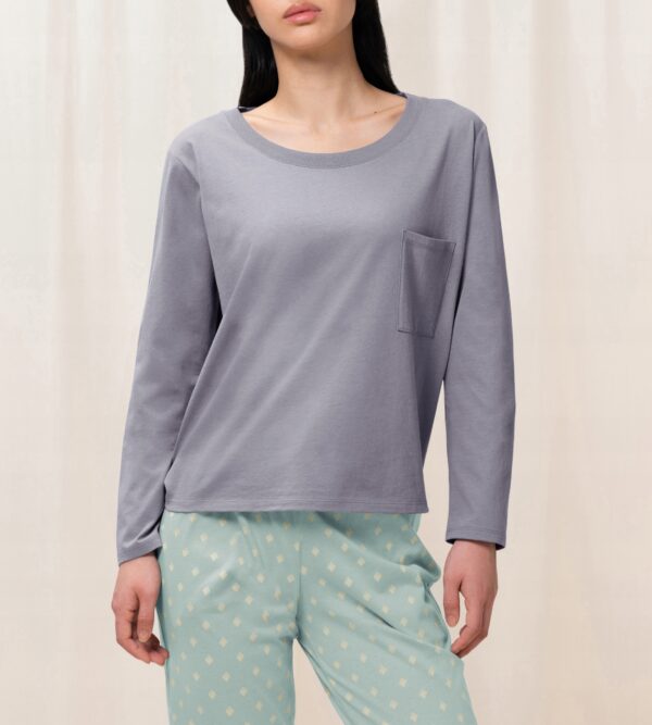 TRIUMPH Mix & Match LSL TOP Chest Pocket 01 góra od piżamy bawełna r.42